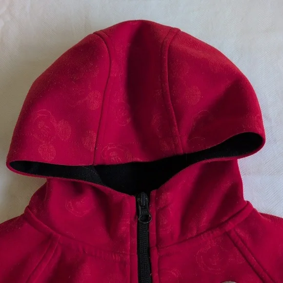 disney junior mickey mouse red zip-up scuba hoodie sweatshirt boys size 4 - Picture 5 of 8